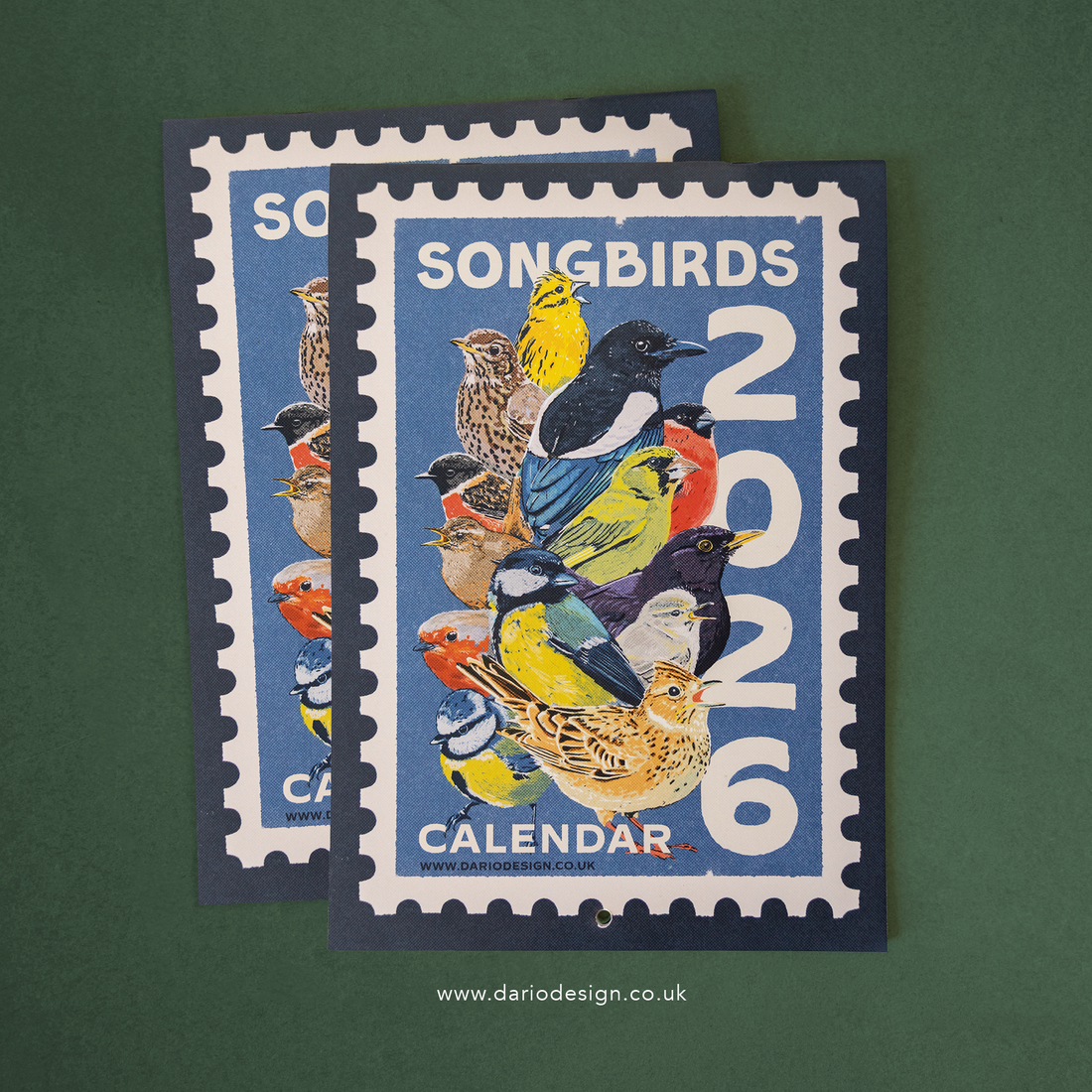 Songbirds Calendar 2026: A Winter Illustration Project Inspired by Nature and retro, Mid-Century Design