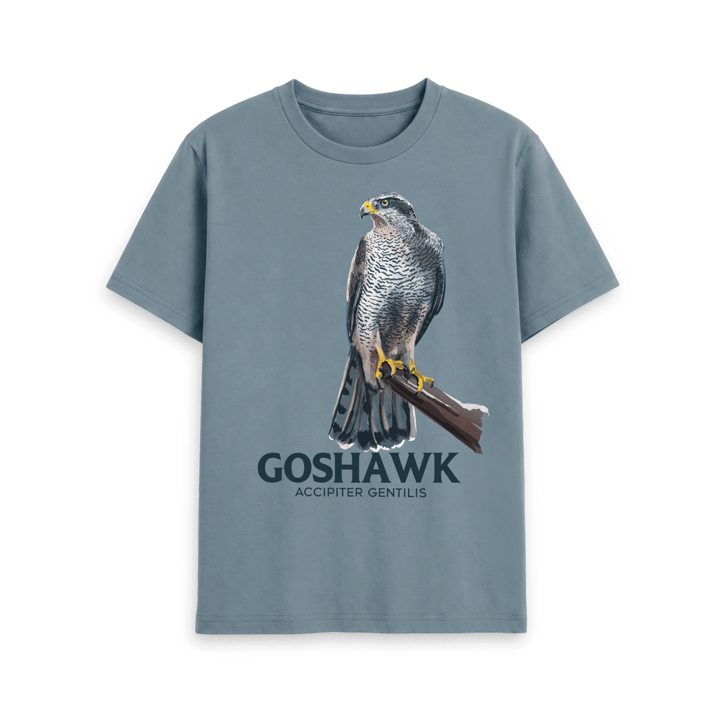 Stone Blue Printed T-shirt Front