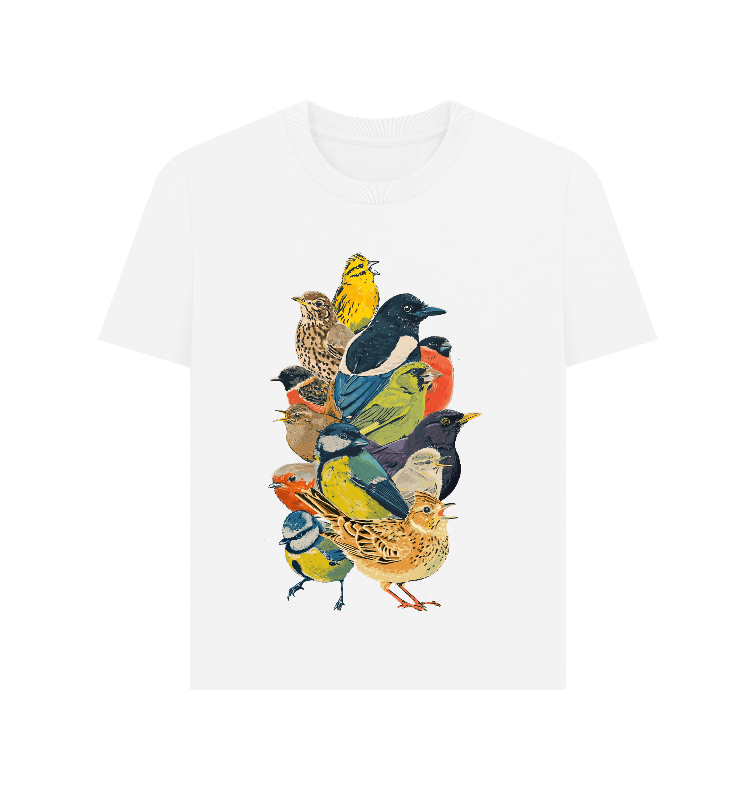 White Printed T-shirt Front