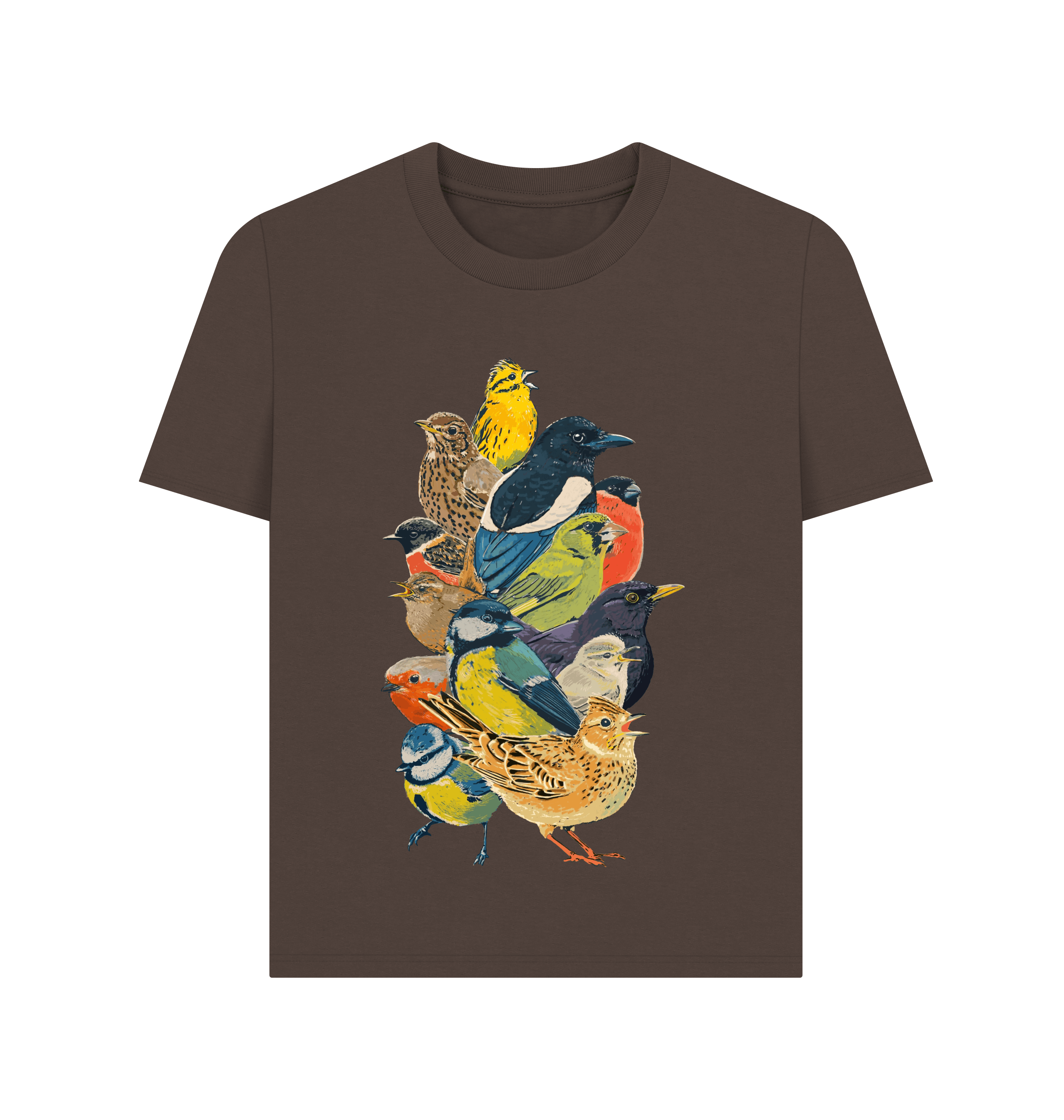 Chocolate Printed T-shirt Front