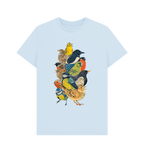Sky Blue Printed T-shirt Front