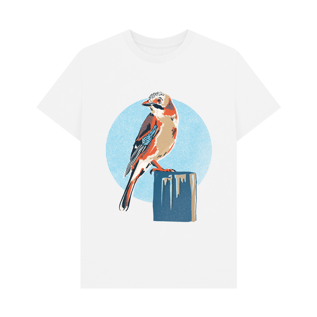 White Printed T-shirt Front