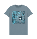 Stone Blue Printed T-shirt Front