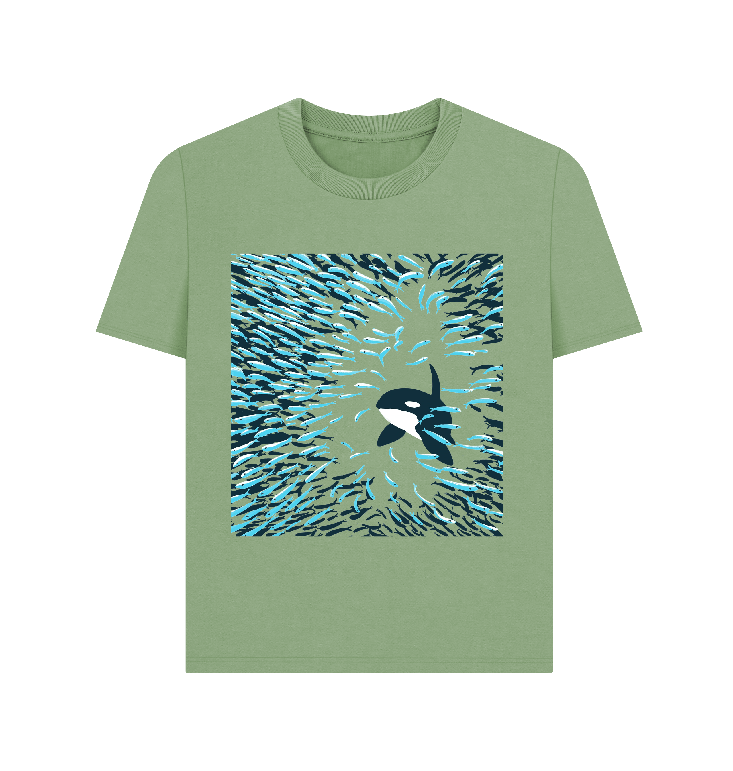 Sage Printed T-shirt Front