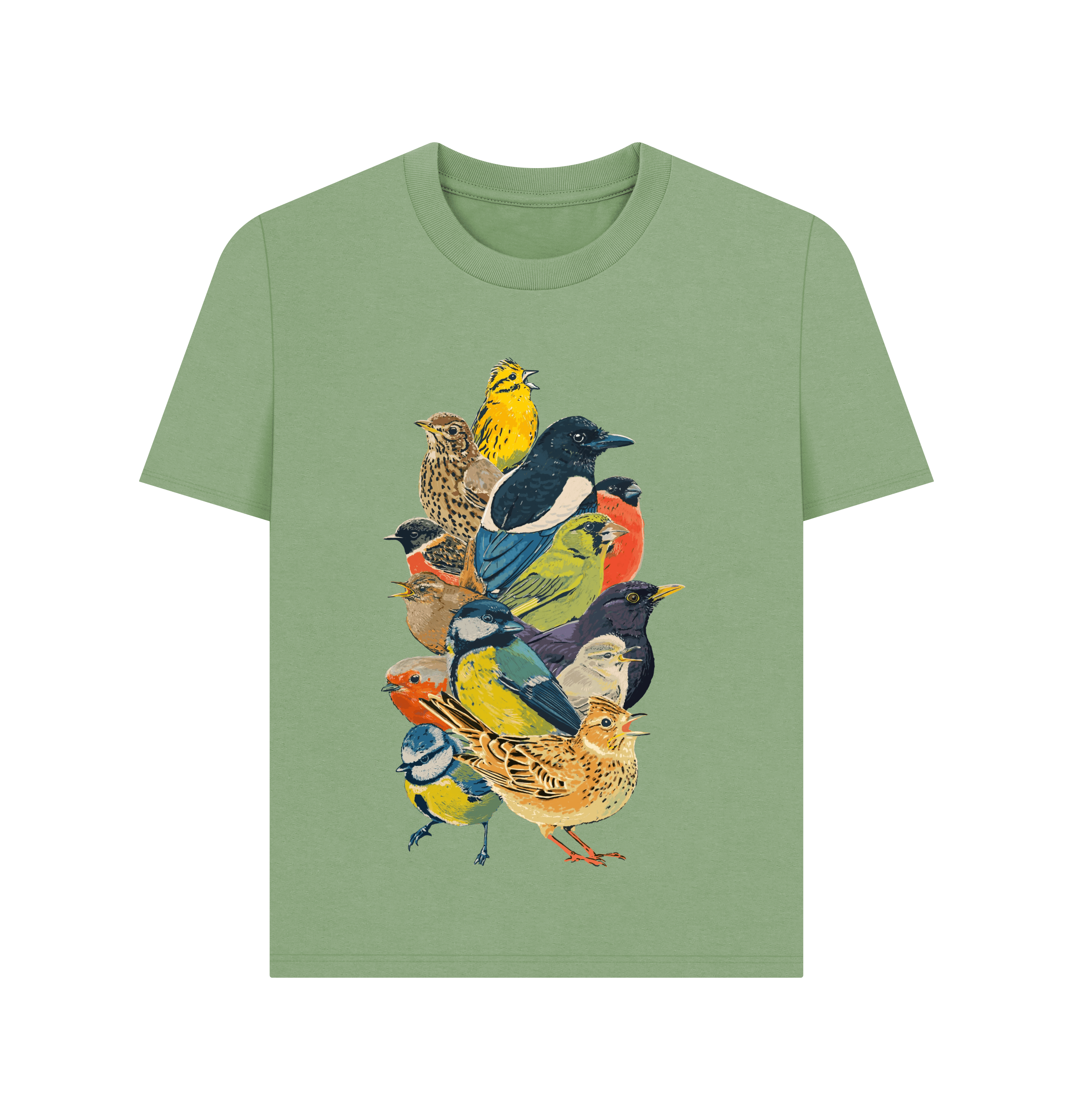 Sage Printed T-shirt Front