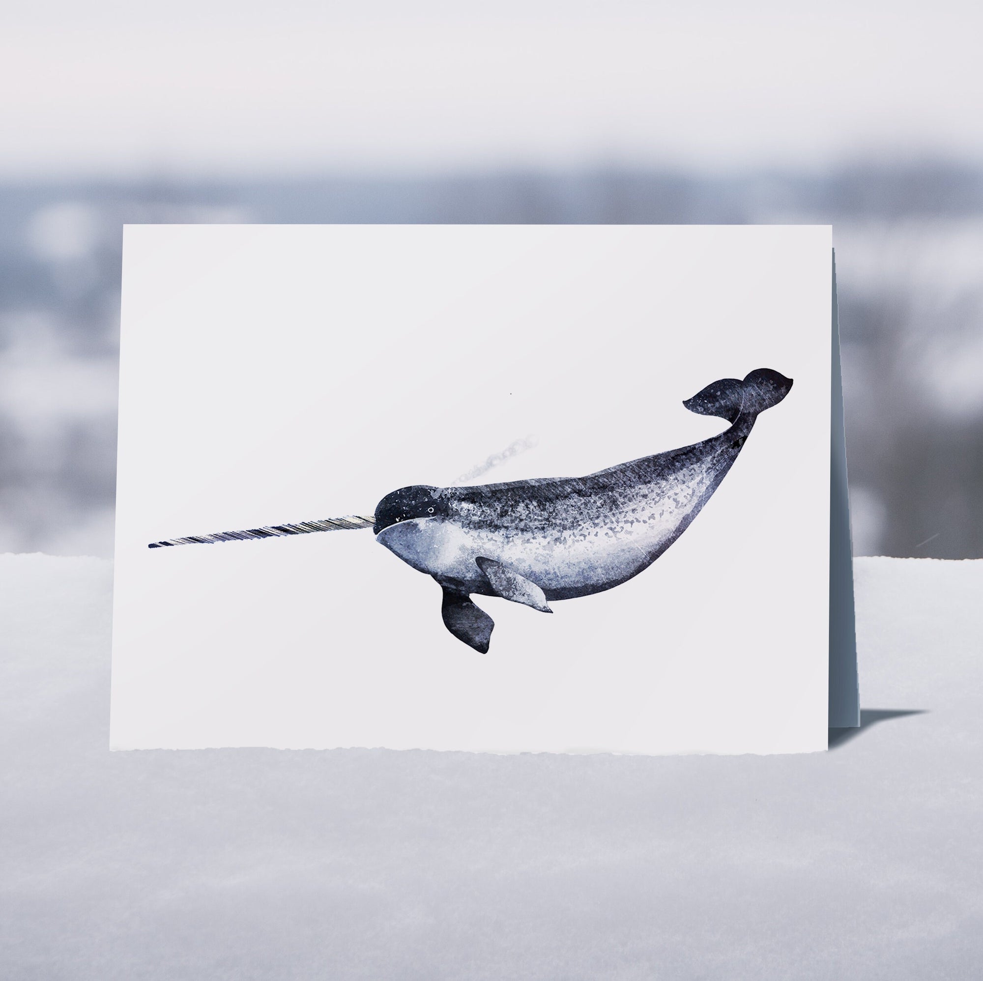 Whales - 6 x Greetings cards