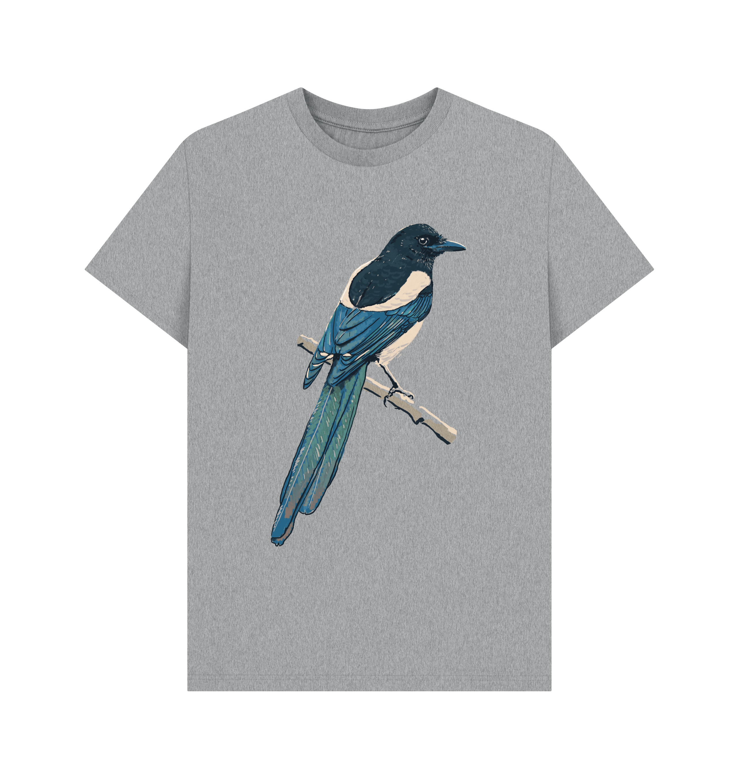 Athletic Grey Printed T-shirt Front