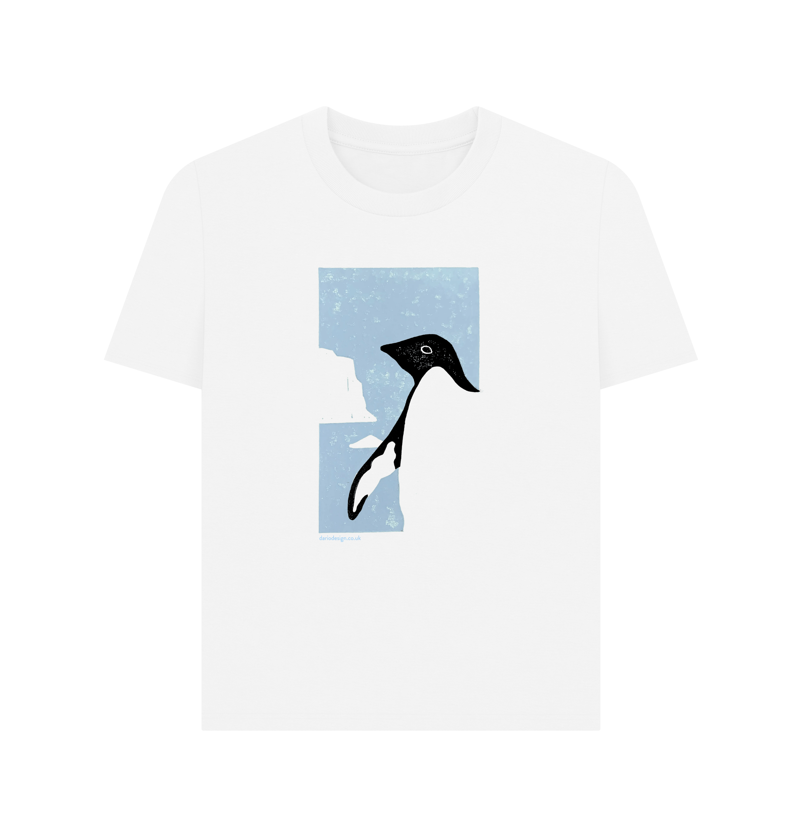 White Printed T-shirt Front
