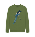 Khaki Printed Sweater Front