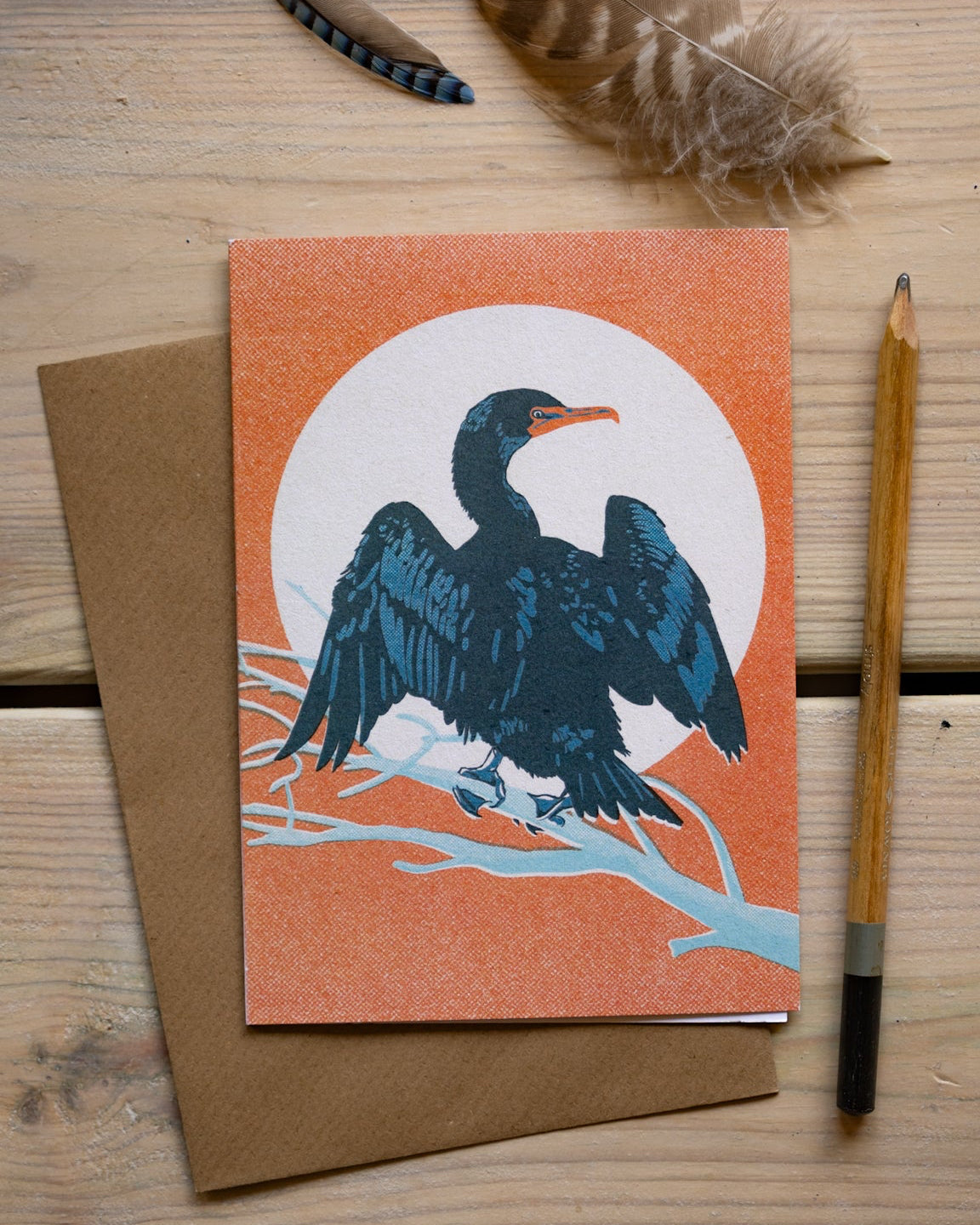 Cormorant - A6 Greeting Card