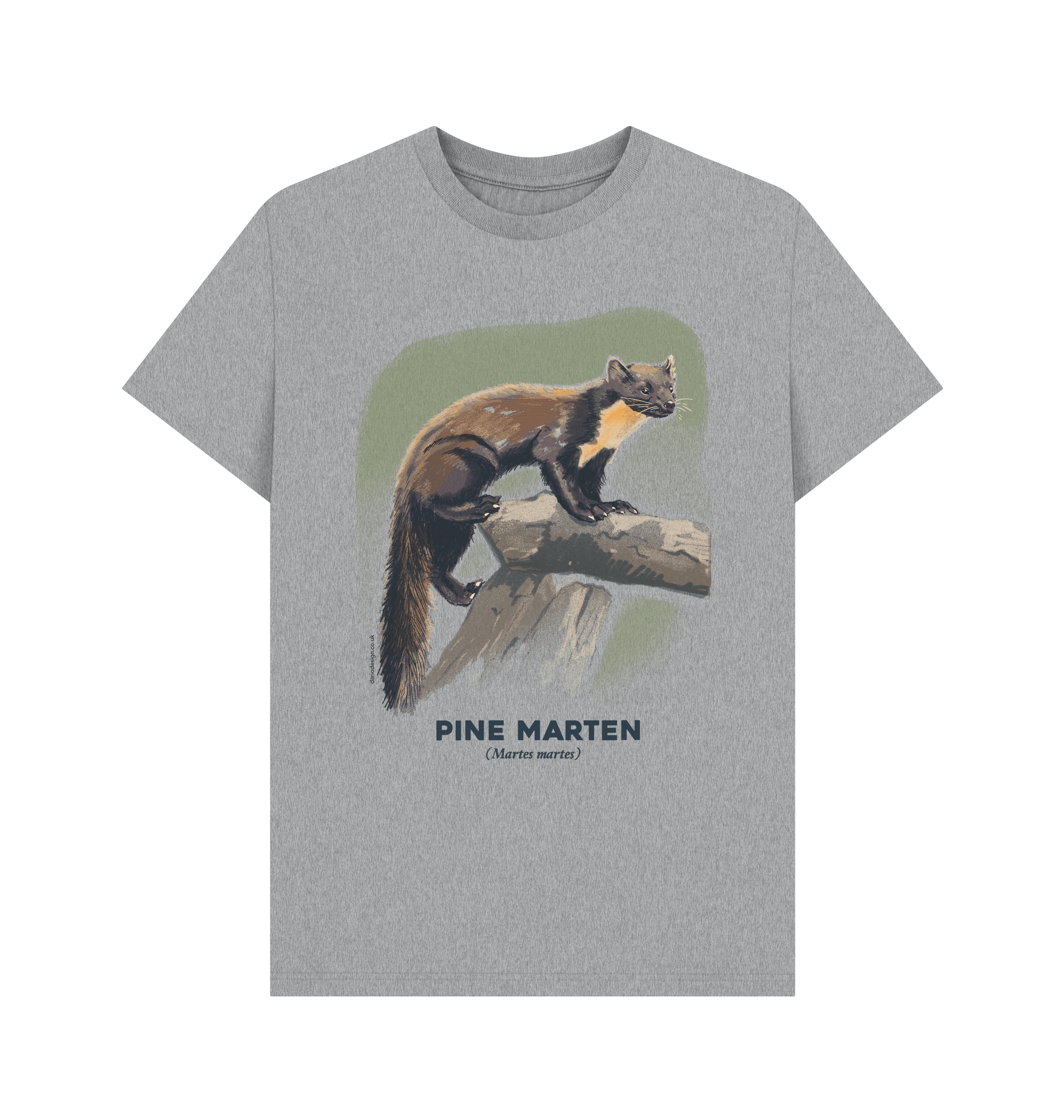 Athletic Grey Printed T-shirt Front