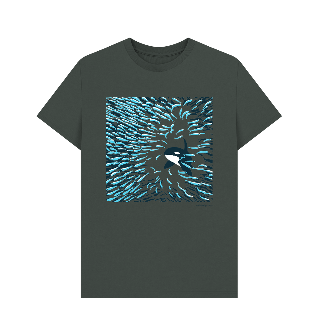 Dark Grey Printed T-shirt Front