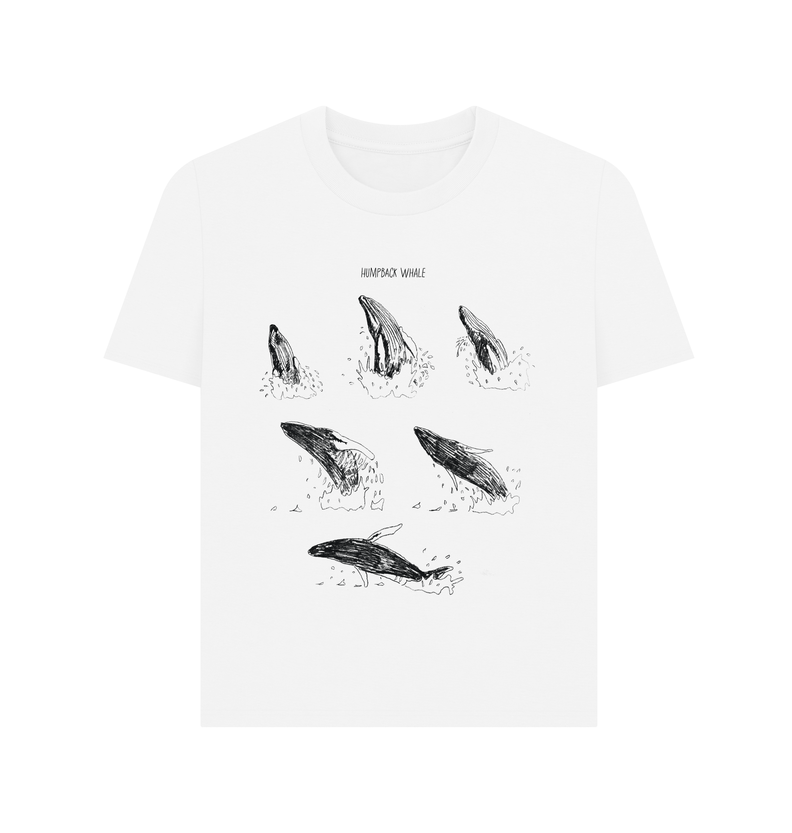 White Printed T-shirt Front