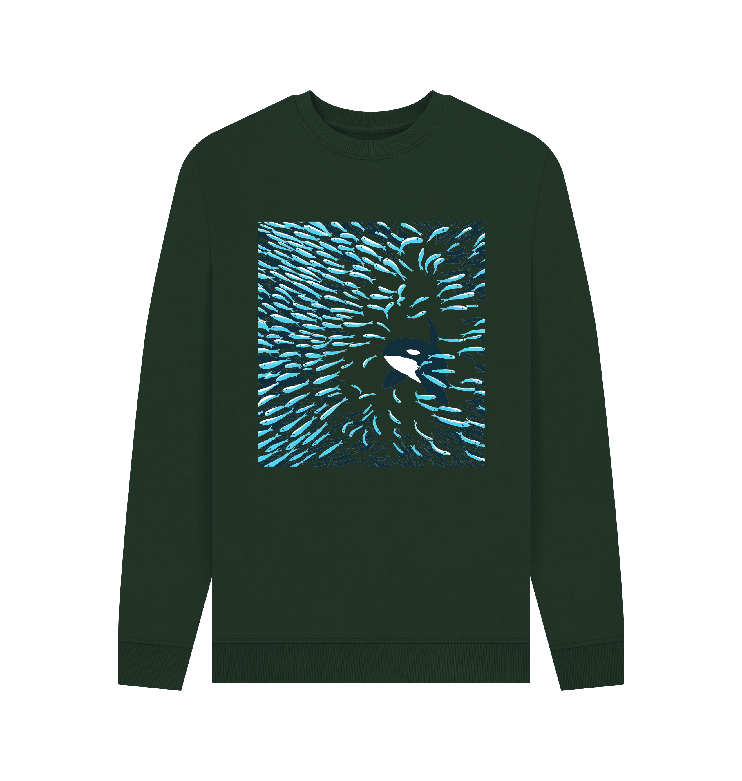 Evergreen Printed Sweater Front