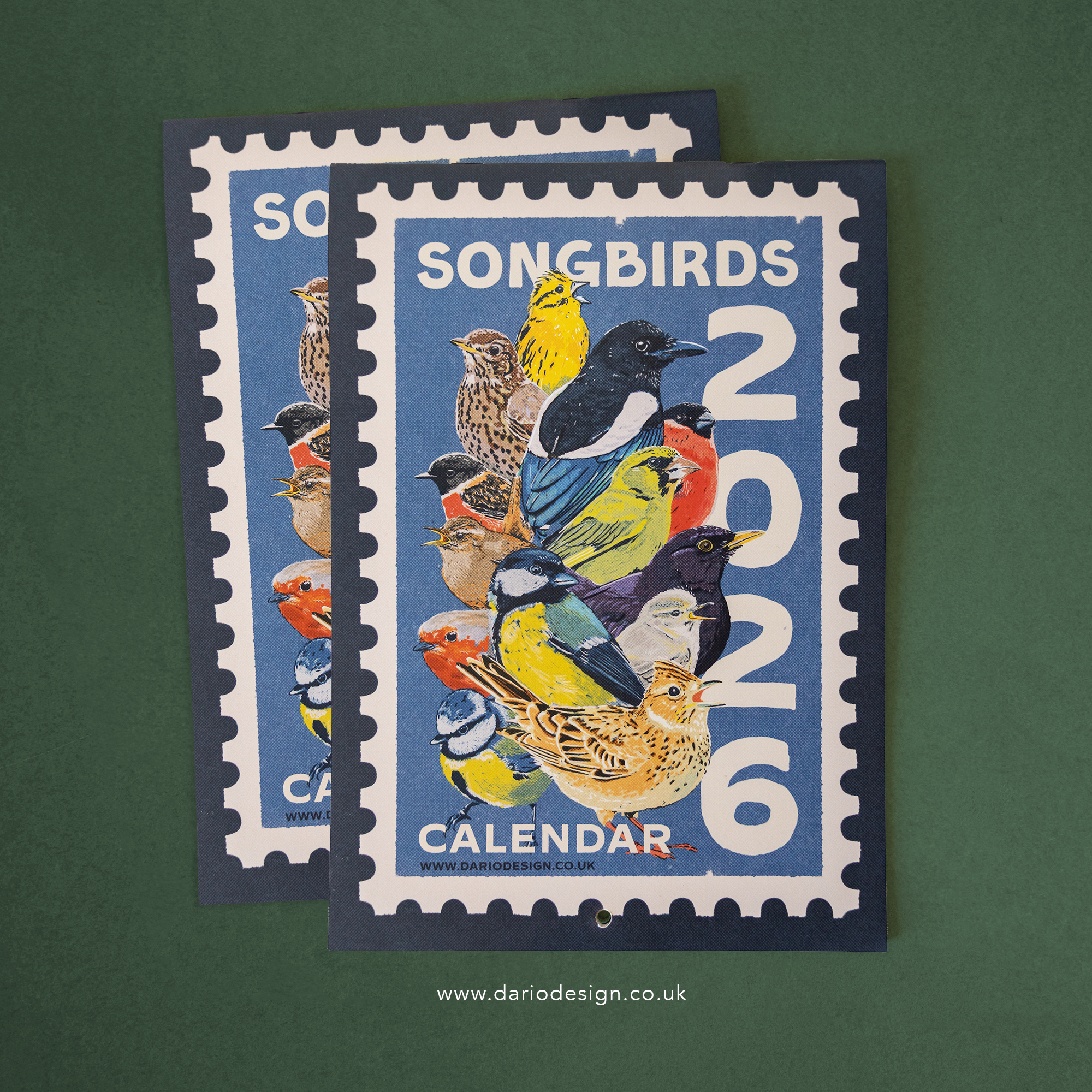 Songbirds - 2026 retro illustrated calendar