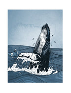 Humpback Whale breaching print