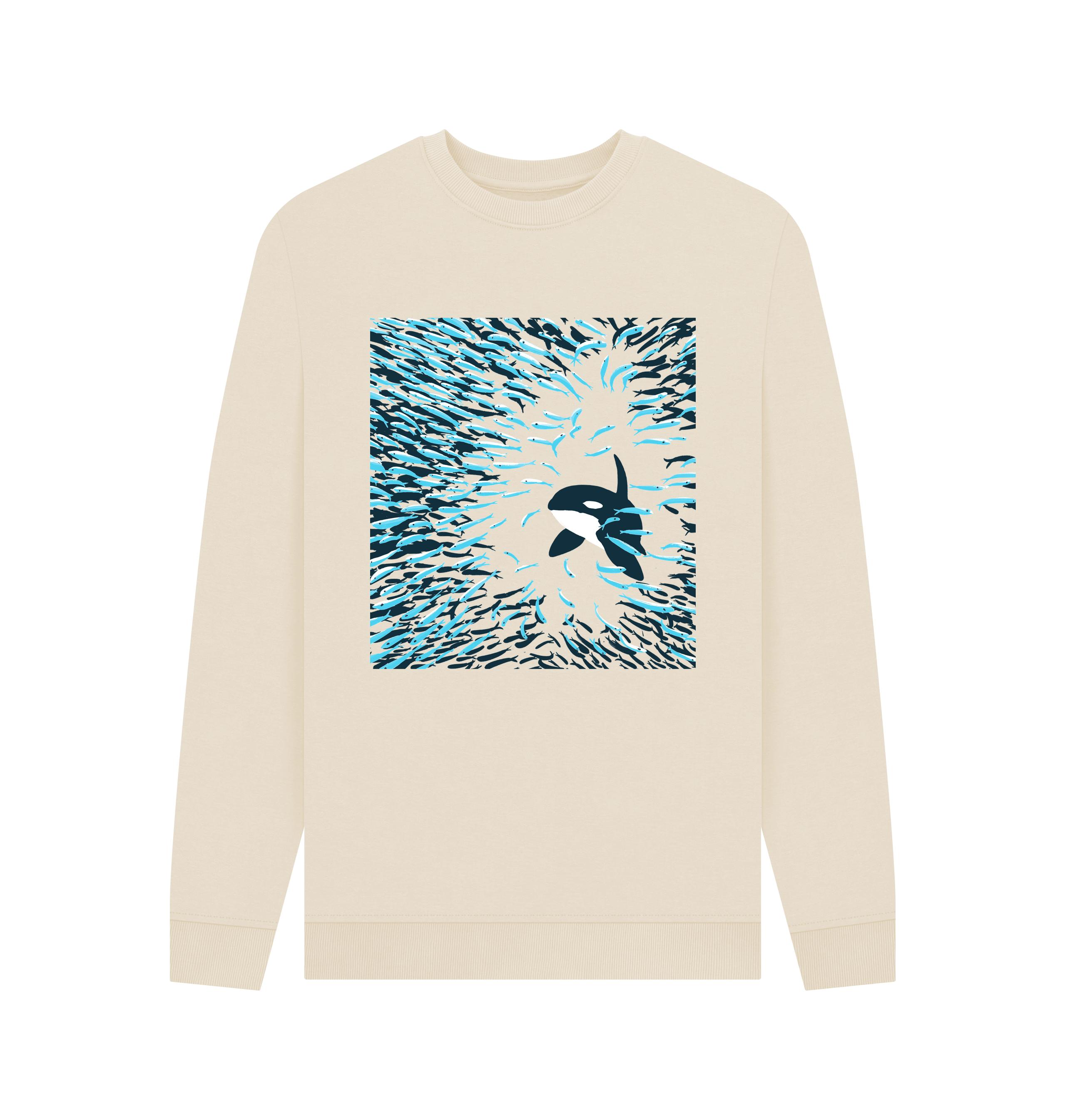 Oat Printed Sweater Front