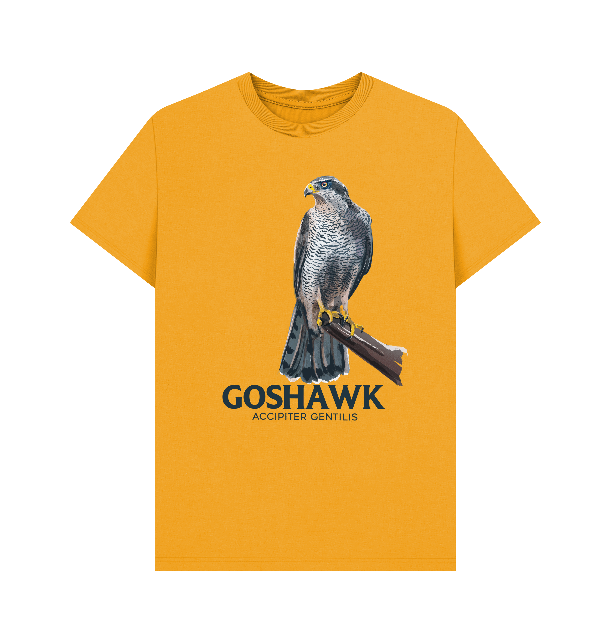 Mustard Printed T-shirt Front