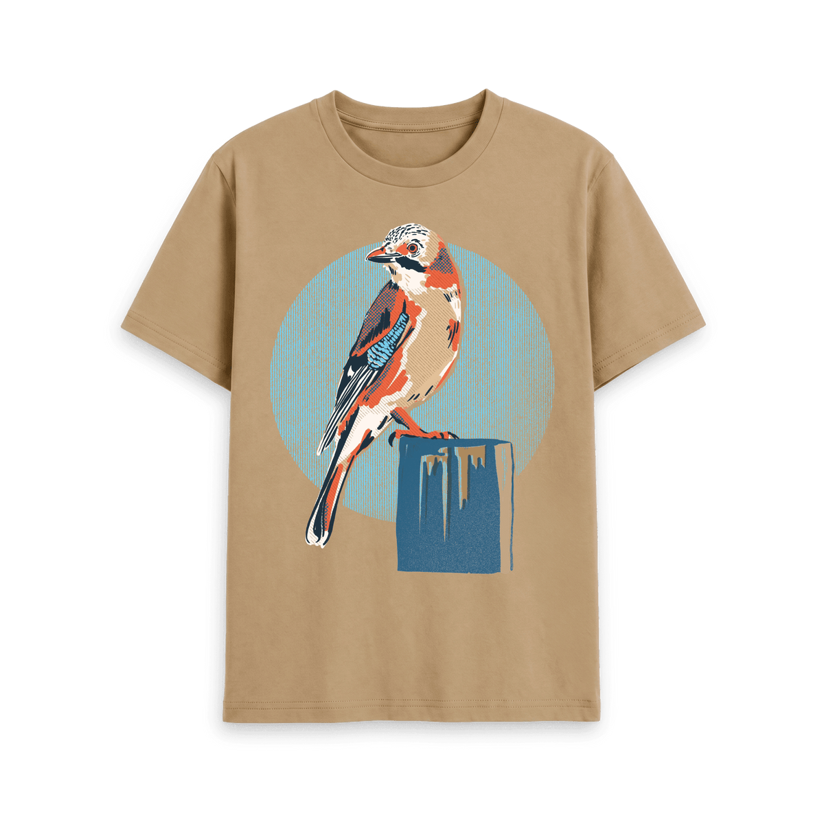 Sand Printed T-shirt Front