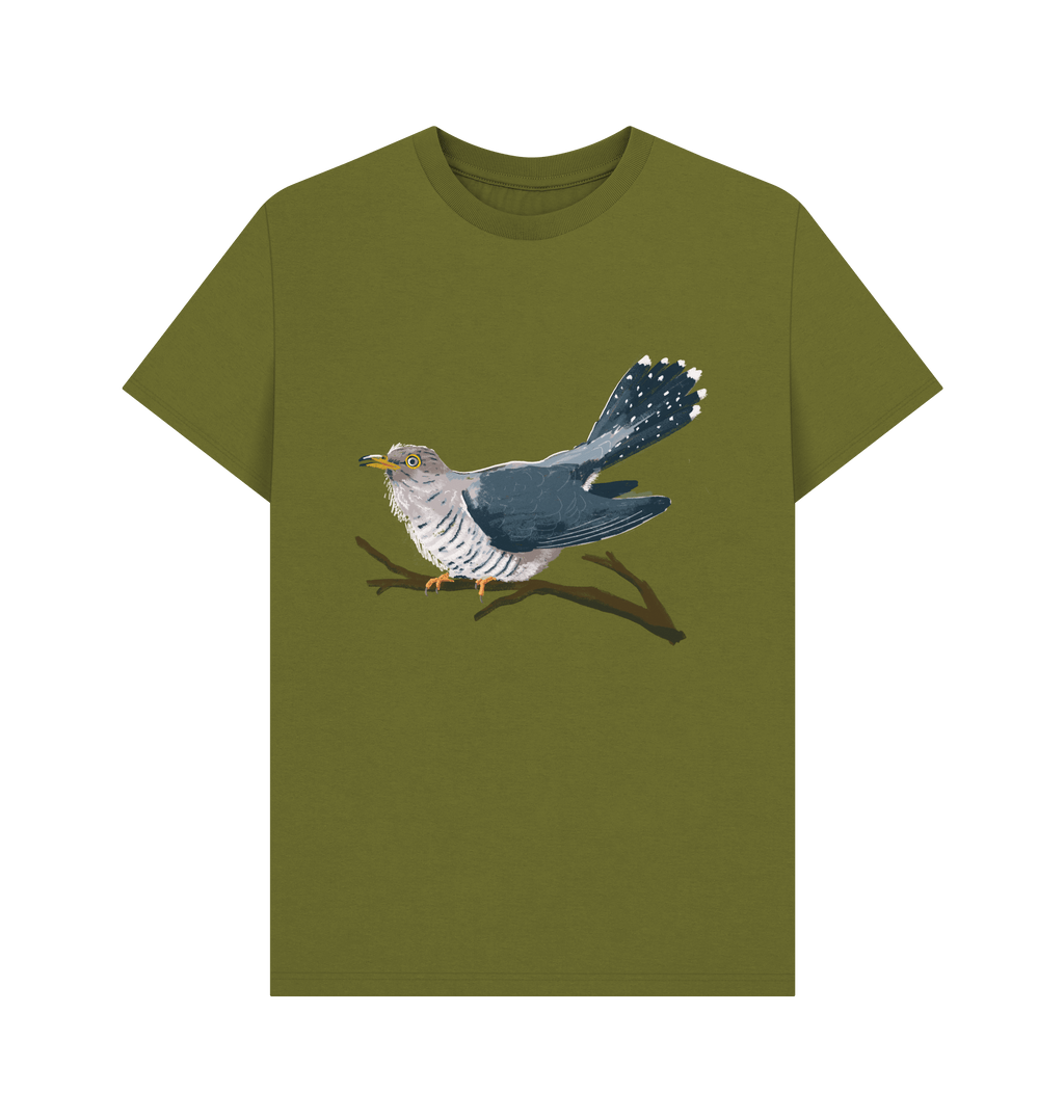 Moss Green Printed T-shirt Front