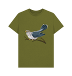 Moss Green Printed T-shirt Front