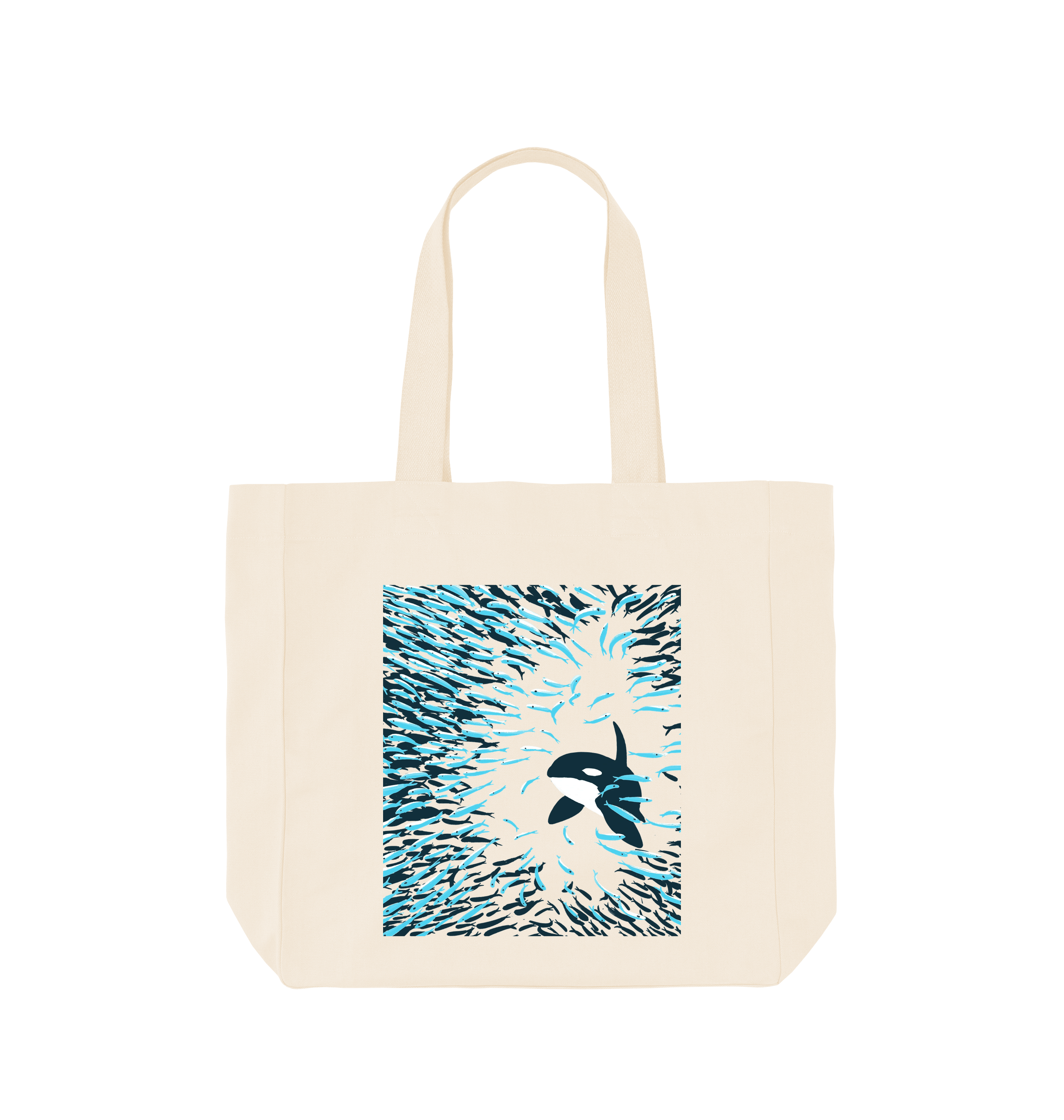 Natural Printed Bag Front