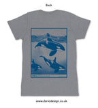 Orca Pod T-shirt. Organic cotton tee