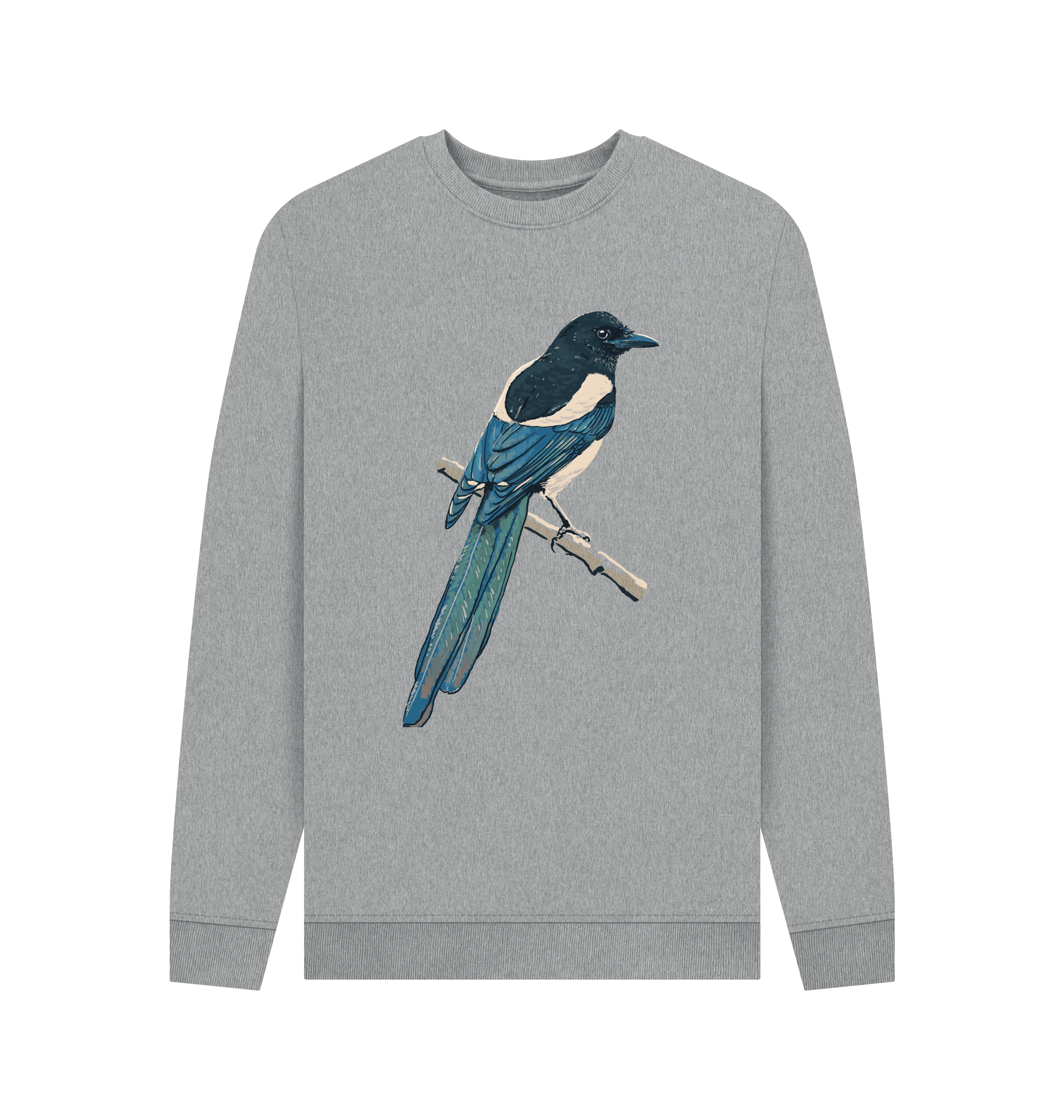 Light Heather Printed Sweater Front