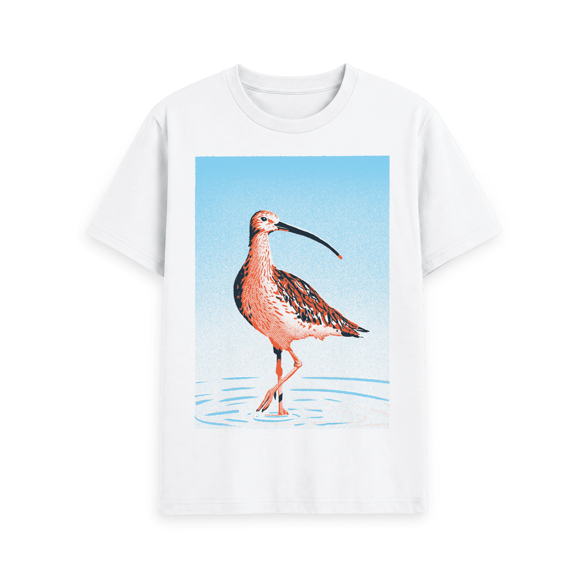 White Printed T-shirt Front