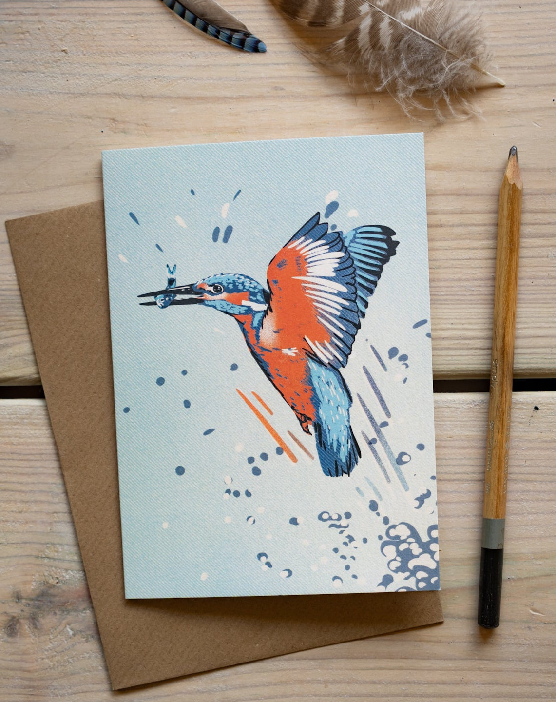 Kingfisher - A6 Greeting Card
