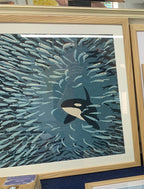 Orca and Herring Ball 40cm art print