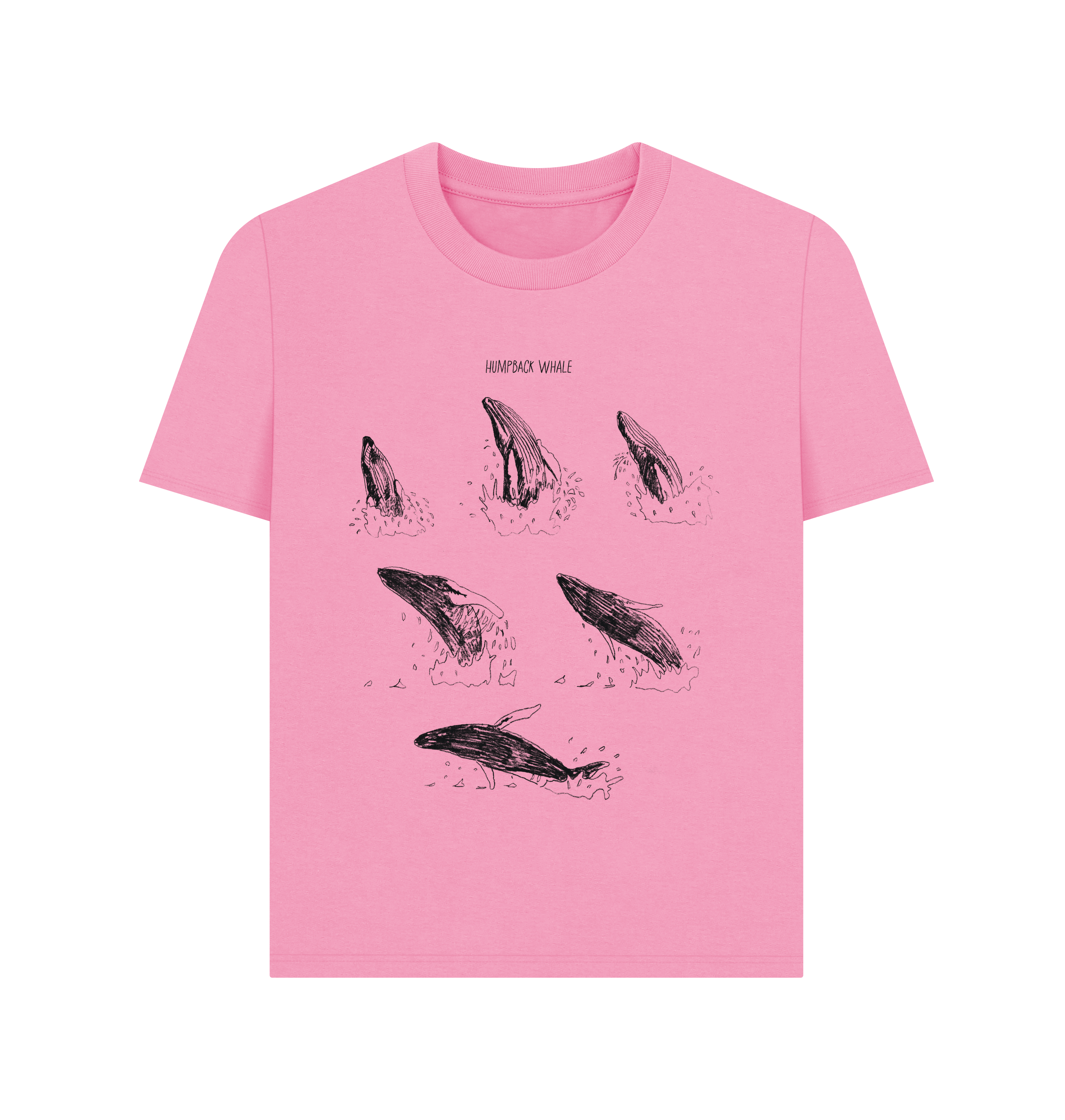 Rose Pink Printed T-shirt Front