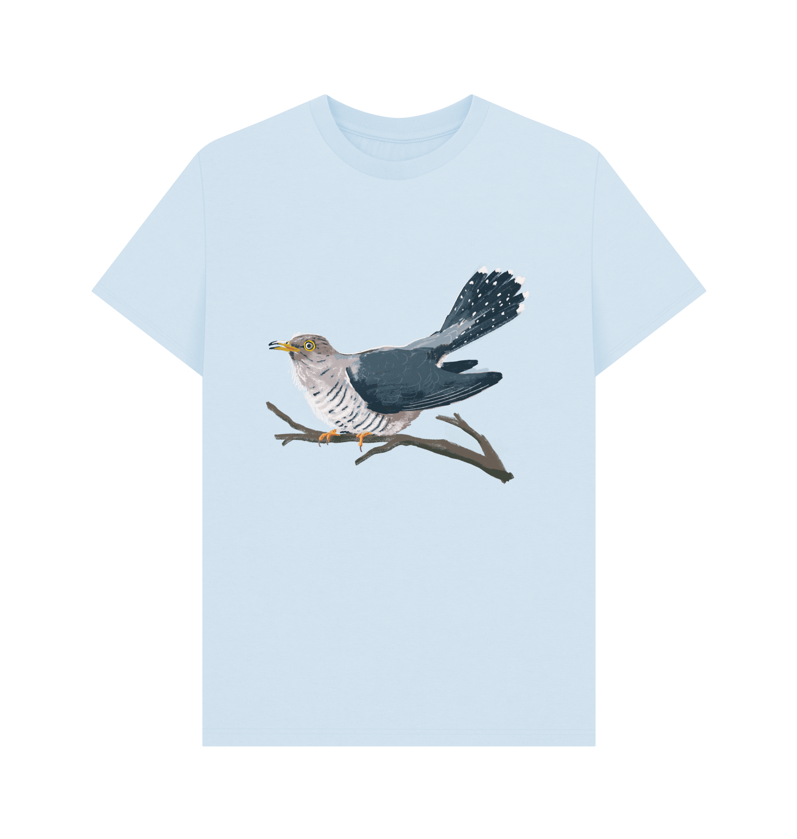 Sky Blue Printed T-shirt Front