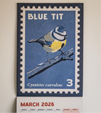 Songbirds - 2026 retro illustrated calendar