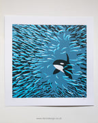 Orca Herring Ball - Limited Edition Screen Print