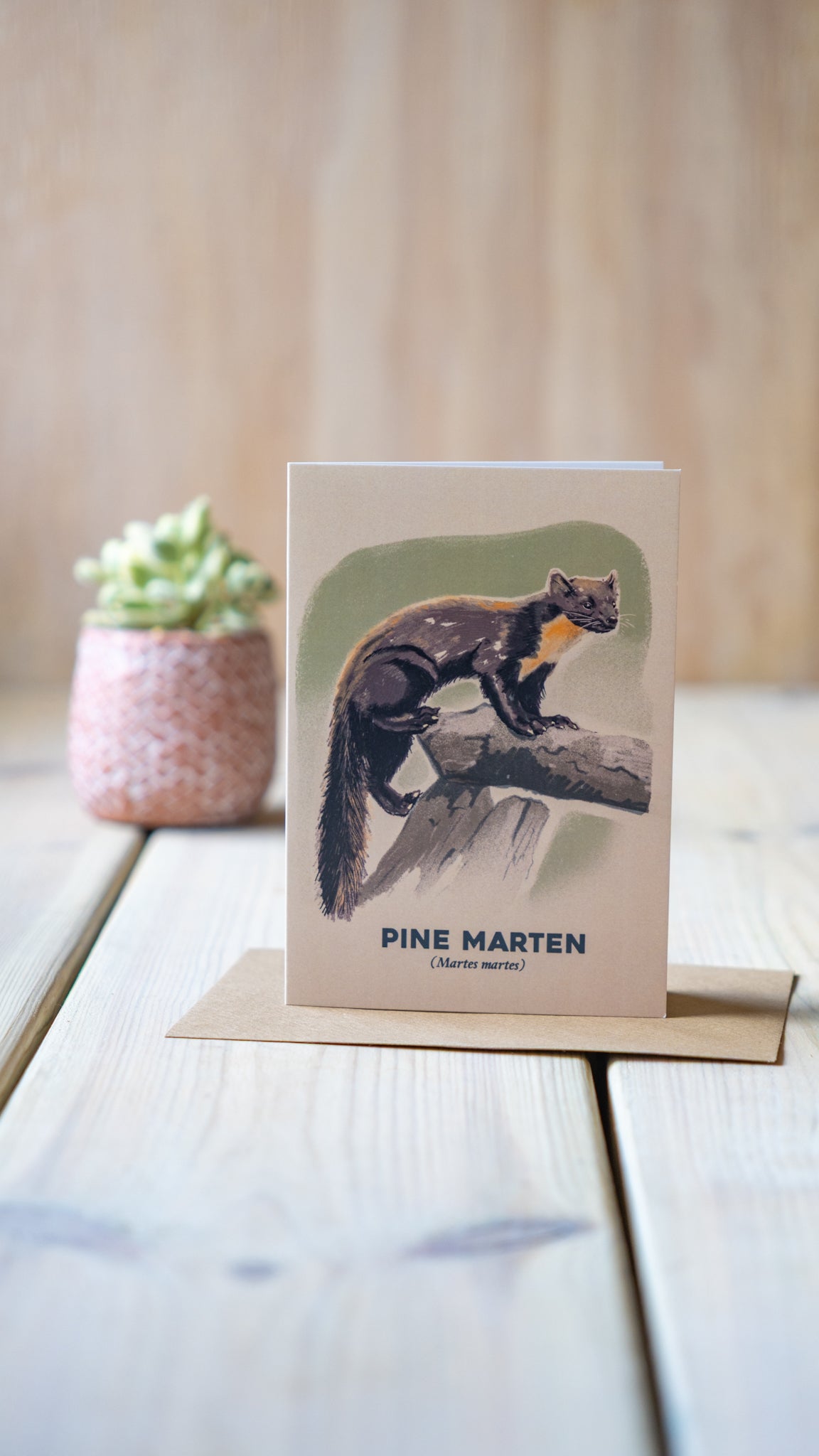 Pine Marten - A6 Greeting Card