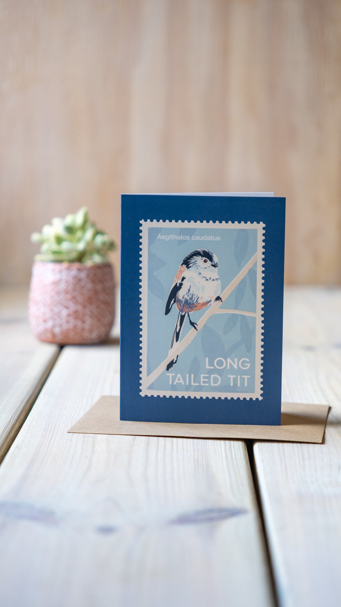 Long Tailed Tit - A6 Greeting Card