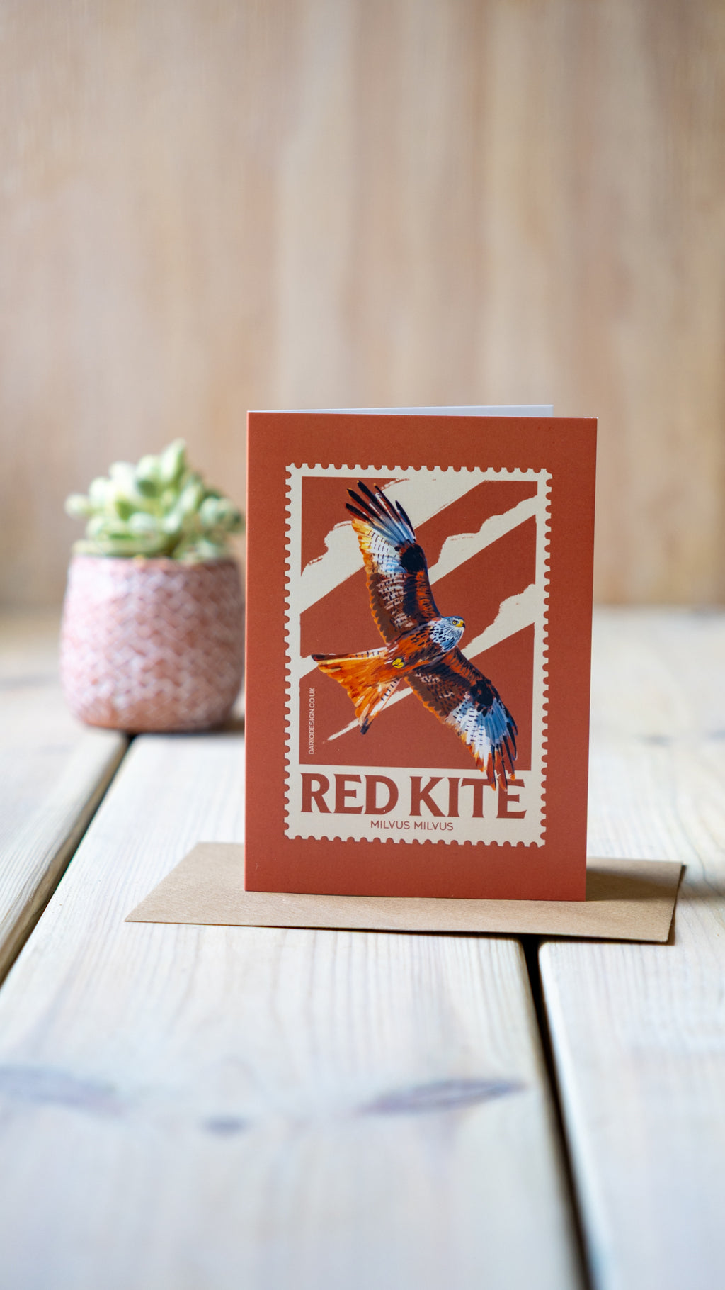 Red Kite - A6 Greeting Card