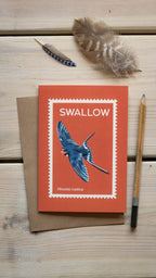 Barn Swallow - A6 Greeting Card