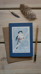 Long Tailed Tit - A6 Greeting Card