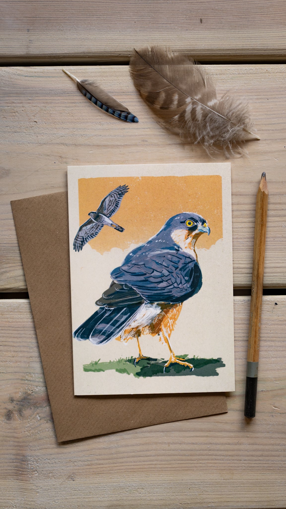 Sparrowhawk - A6 Greeting Card