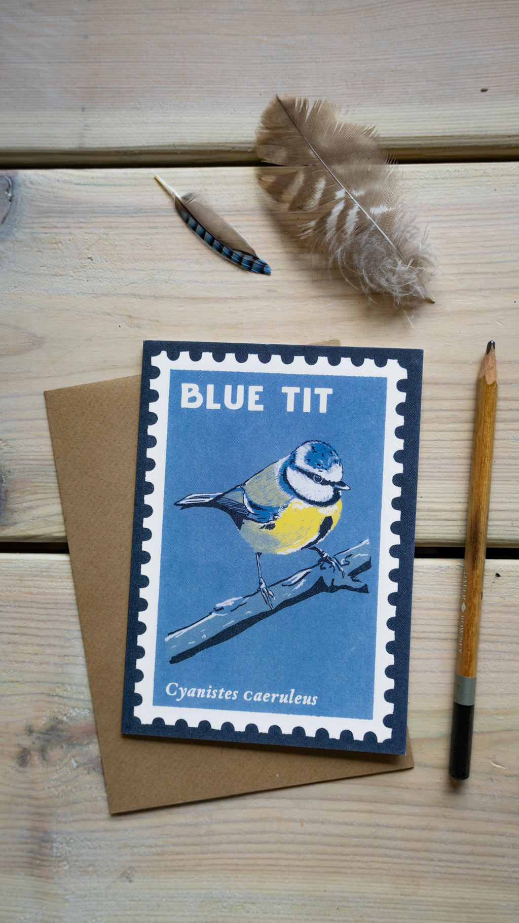 Blue Tit - A6 Greeting Card