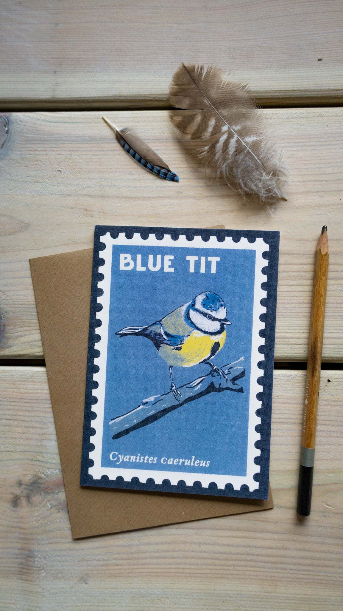 Blue Tit - A6 Greeting Card