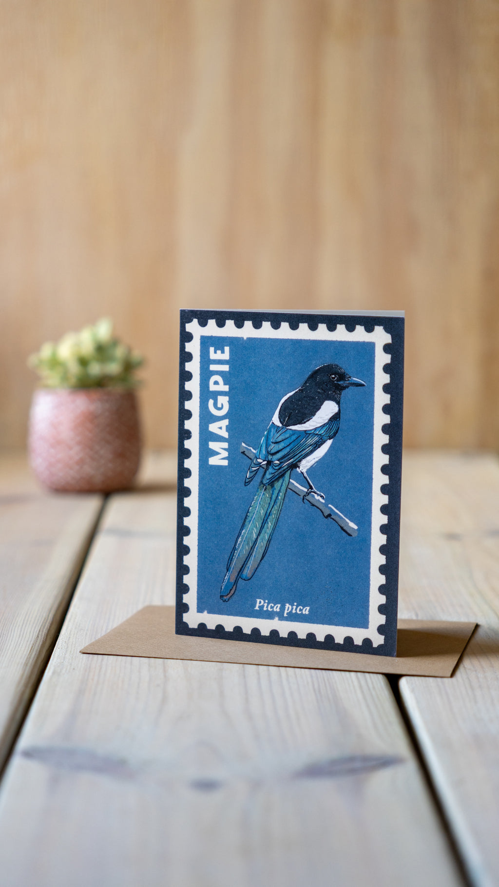 Magpie - A6 Greeting Card