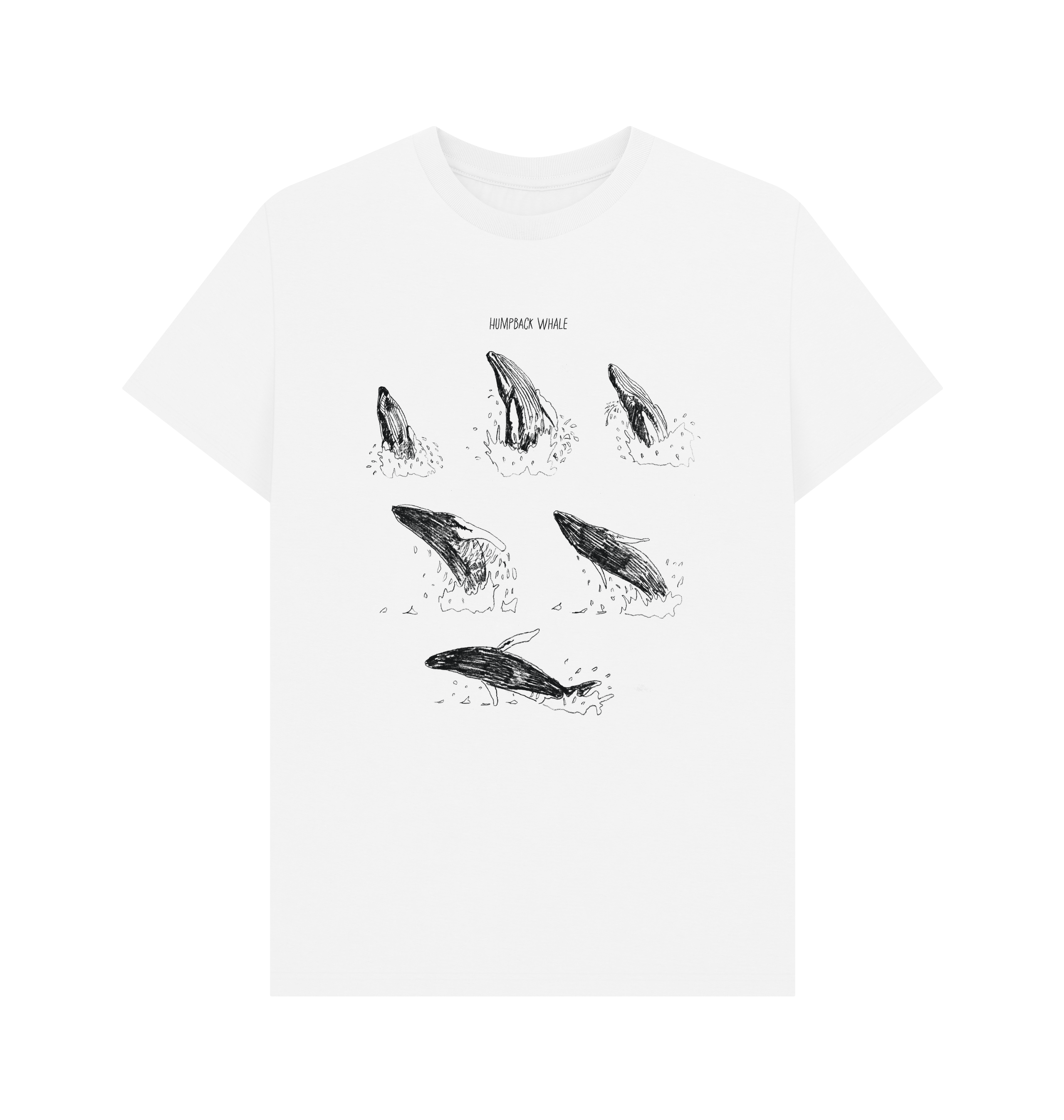 White Printed T-shirt Front