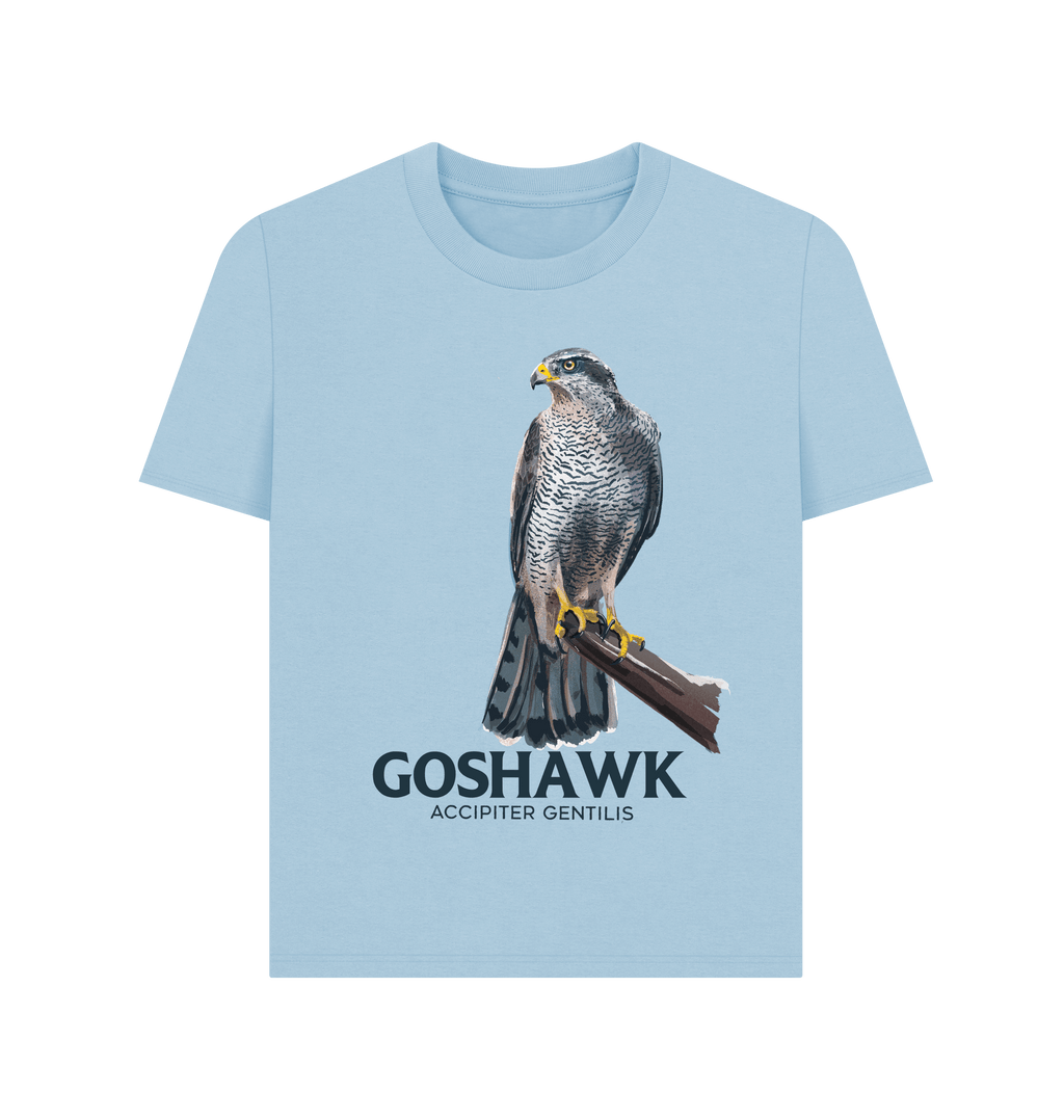 Milky Blue Printed T-shirt Front