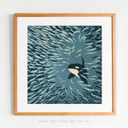Orca and Herring Ball 40cm art print