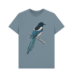 Stone Blue Printed T-shirt Front