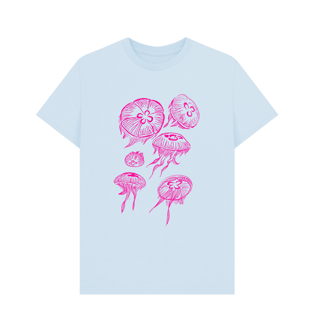 Sky Blue Printed T-shirt Front
