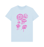 Sky Blue Printed T-shirt Front